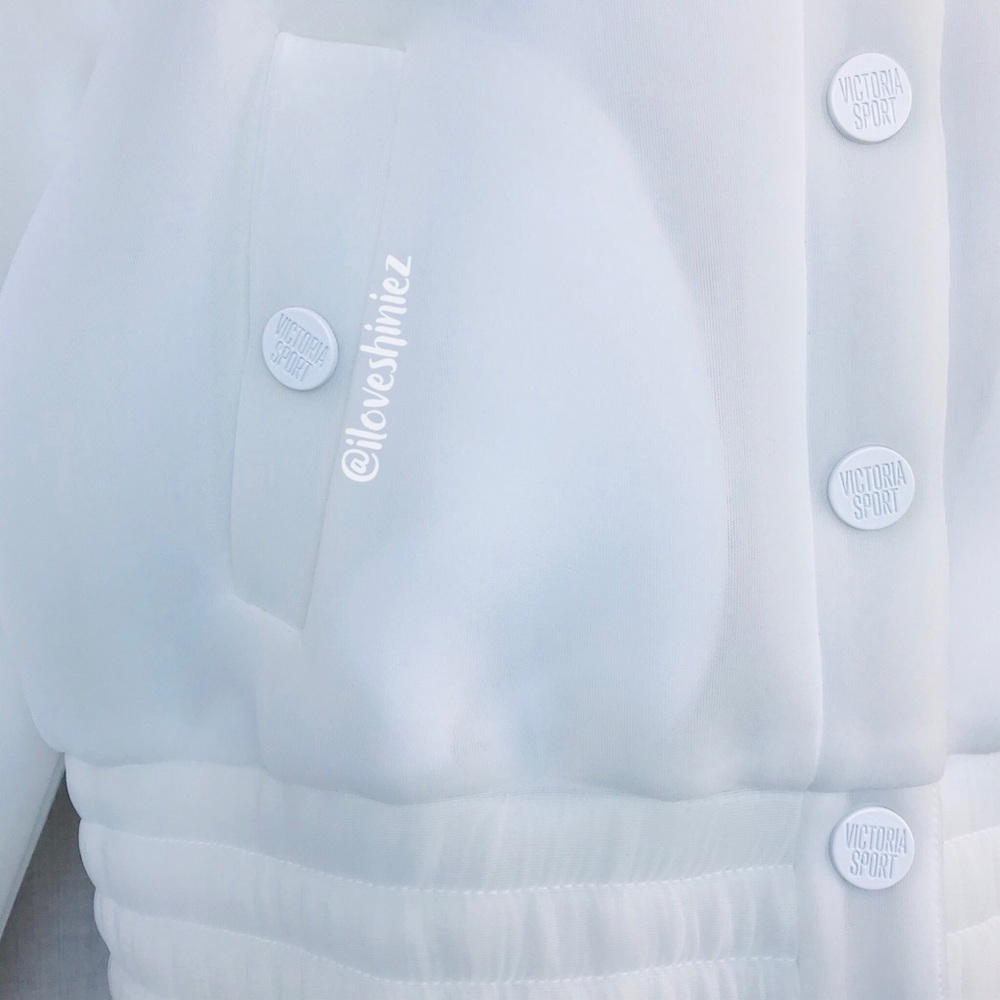 •Victoria's Sport• Fluffy Bomber Jacket M - Picture 5 of 11